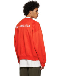rotes Sweatshirt von Balenciaga