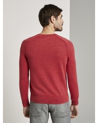 rotes Sweatshirt von Tom Tailor