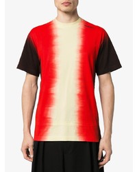 rotes Mit Batikmuster T-Shirt mit einem Rundhalsausschnitt von Ambush