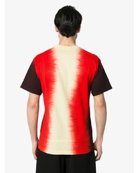 rotes Mit Batikmuster T-Shirt mit einem Rundhalsausschnitt von Ambush