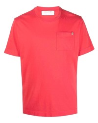 rotes T-Shirt mit einem Rundhalsausschnitt von 1017 Alyx 9Sm