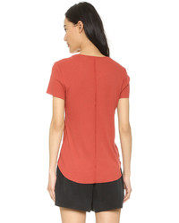 rotes T-Shirt mit einem Rundhalsausschnitt von Splendid