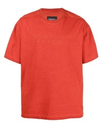 rotes T-Shirt mit einem Rundhalsausschnitt von A-Cold-Wall*
