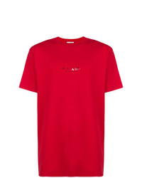 rotes T-Shirt mit einem Rundhalsausschnitt von Alyx