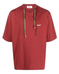 rotes T-Shirt mit einem Rundhalsausschnitt von Ambush