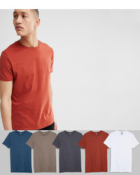 rotes T-Shirt mit einem Rundhalsausschnitt von ASOS DESIGN