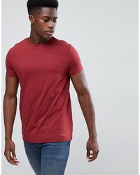 rotes T-Shirt mit einem Rundhalsausschnitt von ASOS DESIGN