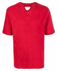 rotes T-Shirt mit einem Rundhalsausschnitt von Bottega Veneta