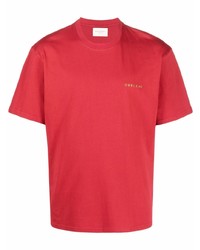 rotes T-Shirt mit einem Rundhalsausschnitt von Buscemi