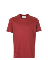 rotes T-Shirt mit einem Rundhalsausschnitt von Cerruti 1881