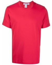 rotes T-Shirt mit einem Rundhalsausschnitt von Comme Des Garcons SHIRT
