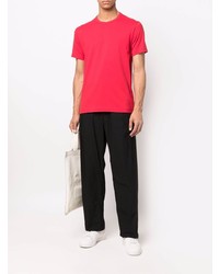 rotes T-Shirt mit einem Rundhalsausschnitt von Comme Des Garcons SHIRT