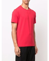 rotes T-Shirt mit einem Rundhalsausschnitt von Comme Des Garcons SHIRT