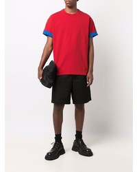 rotes T-Shirt mit einem Rundhalsausschnitt von Bottega Veneta