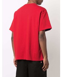 rotes T-Shirt mit einem Rundhalsausschnitt von Bottega Veneta