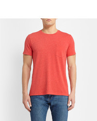 rotes T-Shirt mit einem Rundhalsausschnitt von Club Monaco