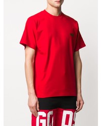 rotes T-Shirt mit einem Rundhalsausschnitt von Gcds