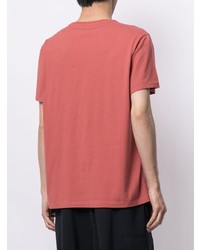 rotes T-Shirt mit einem Rundhalsausschnitt von Ralph Lauren RRL