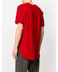 rotes T-Shirt mit einem Rundhalsausschnitt von Lost & Found Rooms