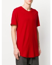 rotes T-Shirt mit einem Rundhalsausschnitt von Lost & Found Rooms