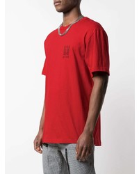 rotes T-Shirt mit einem Rundhalsausschnitt von Supreme