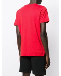 rotes T-Shirt mit einem Rundhalsausschnitt von Diesel