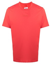 rotes T-Shirt mit einem Rundhalsausschnitt von Doublet