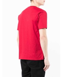 rotes T-Shirt mit einem Rundhalsausschnitt von Paul Smith