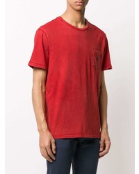 rotes T-Shirt mit einem Rundhalsausschnitt von Polo Ralph Lauren