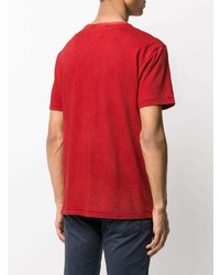 rotes T-Shirt mit einem Rundhalsausschnitt von Polo Ralph Lauren