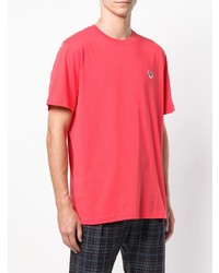 rotes T-Shirt mit einem Rundhalsausschnitt von Ps By Paul Smith