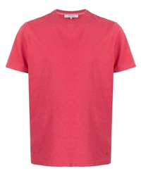 rotes T-Shirt mit einem Rundhalsausschnitt von Frame