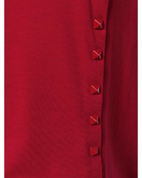 rotes T-Shirt mit einem Rundhalsausschnitt von Valentino
