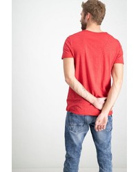 rotes T-Shirt mit einem Rundhalsausschnitt von GARCIA