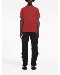 rotes T-Shirt mit einem Rundhalsausschnitt von Off-White