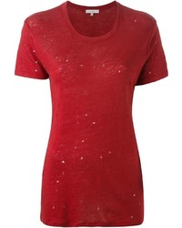 rotes T-Shirt mit einem Rundhalsausschnitt von IRO