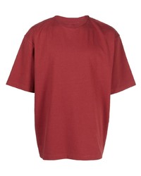 rotes T-Shirt mit einem Rundhalsausschnitt von Jacquemus