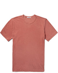 rotes T-Shirt mit einem Rundhalsausschnitt von James Perse