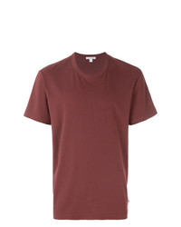 rotes T-Shirt mit einem Rundhalsausschnitt von James Perse