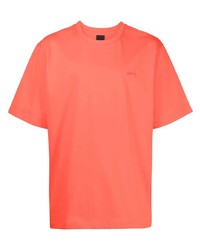 rotes T-Shirt mit einem Rundhalsausschnitt von Juun.J