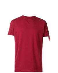 rotes T-Shirt mit einem Rundhalsausschnitt von Kappa Kontroll