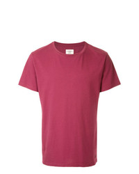 rotes T-Shirt mit einem Rundhalsausschnitt von Kent & Curwen