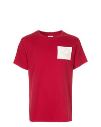 rotes T-Shirt mit einem Rundhalsausschnitt von Kent & Curwen