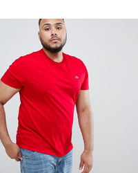 rotes T-Shirt mit einem Rundhalsausschnitt von Lacoste