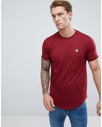 rotes T-Shirt mit einem Rundhalsausschnitt von Le Breve