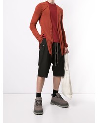 rotes T-Shirt mit einem Rundhalsausschnitt von Rick Owens