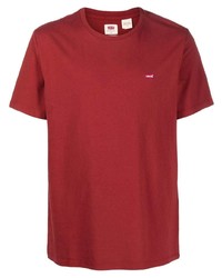 rotes T-Shirt mit einem Rundhalsausschnitt von Levi's