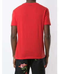 rotes T-Shirt mit einem Rundhalsausschnitt von OSKLEN