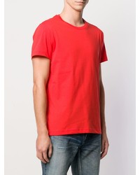 rotes T-Shirt mit einem Rundhalsausschnitt von VERSACE JEANS COUTURE
