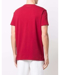 rotes T-Shirt mit einem Rundhalsausschnitt von Karl Lagerfeld